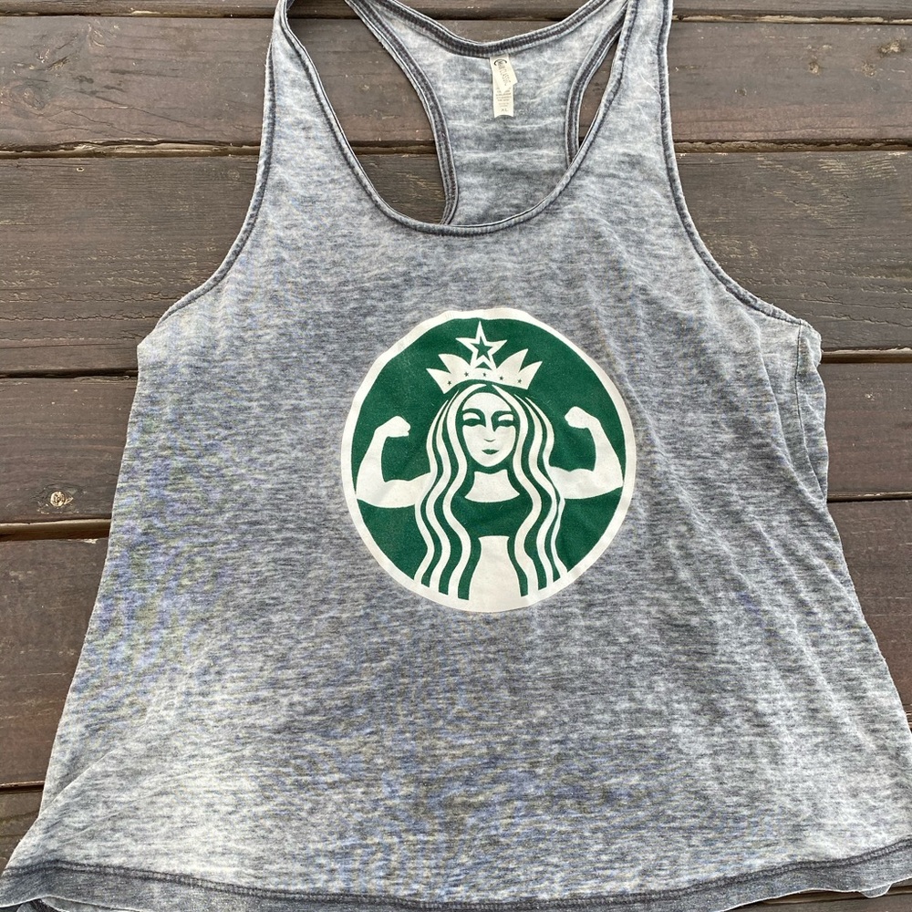 Starbucks inspired workout top!